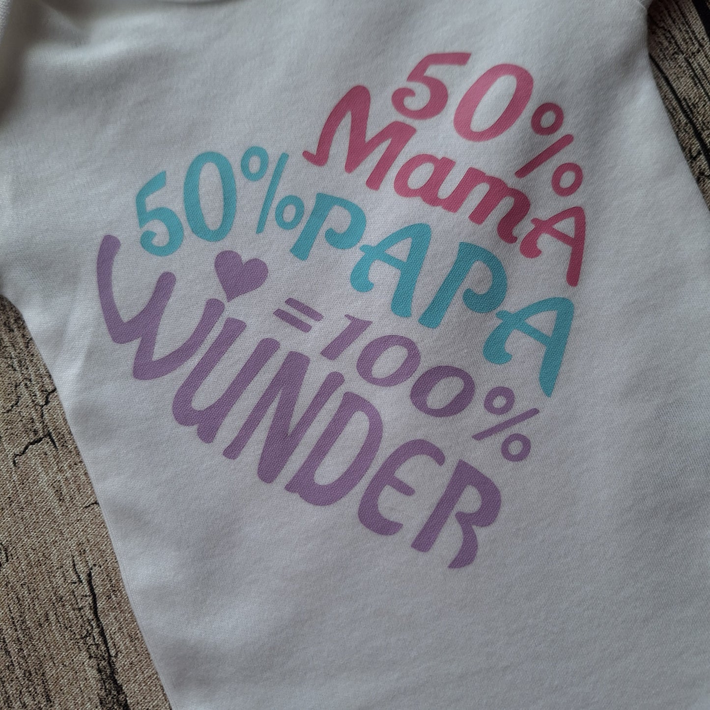 Babybody – "50 % Mama, 50 % Papa = 100 % Wunder" 💕